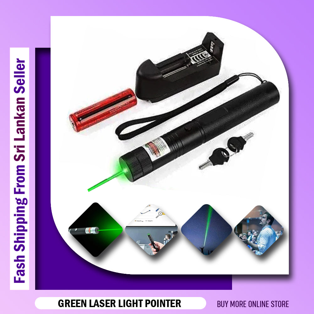 Rechargeable Green Laser Light 303, Rechargeable Green Laser Pointer | Powerful Laser Pen for Party, Disco Light Green Long Range Laser Pointer Pen