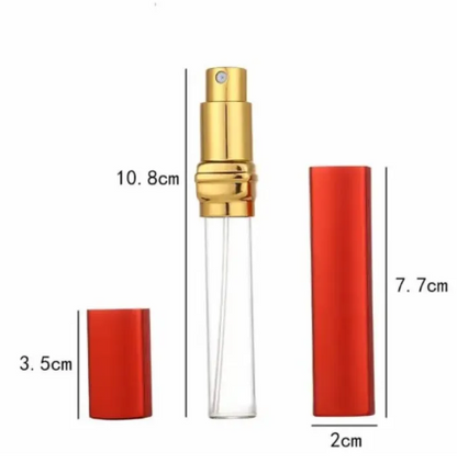 8Ml Empty Refillable Fine Mist Glass Aluminum Twist up Spray Atomizer Perfume Bottle