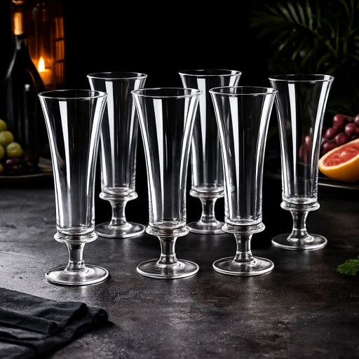 Premium Crystal Long Drink Glass Creative Cocktail Glass Highball Glass Pack Of 6