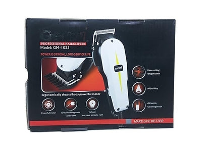 Geemy GM 1021 Professional Hair Trimmer Clipper Smooth and Powerful Grooming Experience