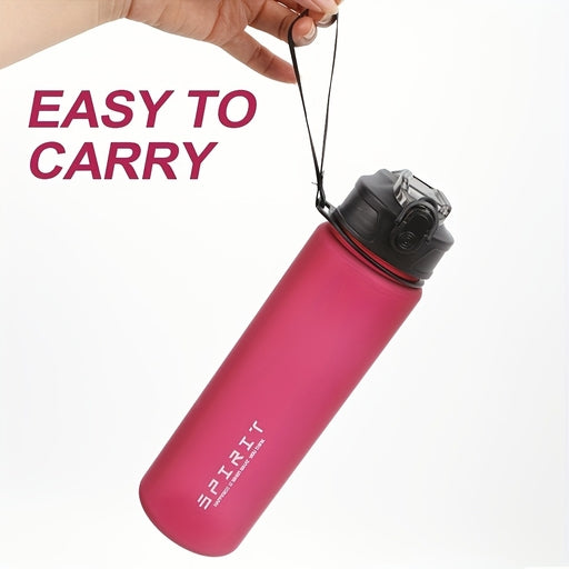 Grinkwell 26Oz Frosted Sports Water Bottle - Leakproof, BPA-Free PC with Silicone Straw