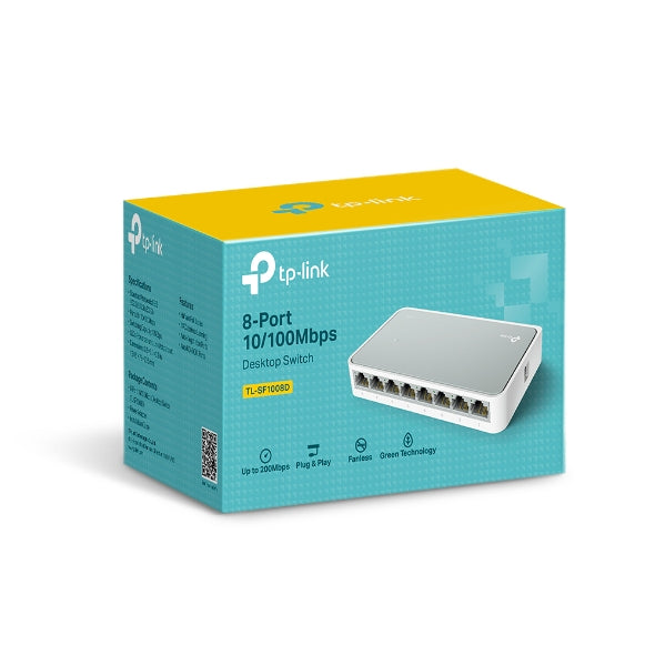 TP-LINK TL-SF1008D 8-Port 10/100Mbps Desktop Switch