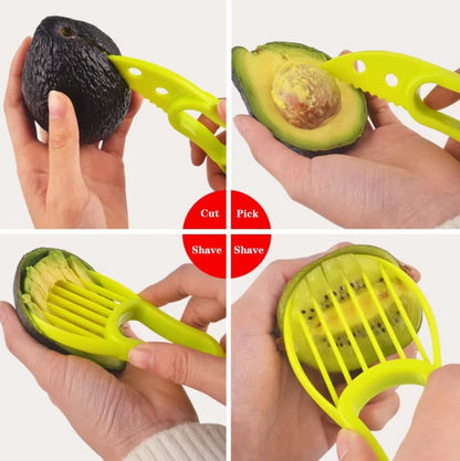 1Pc Ultimate 3-in-1 Avocado Master - Effortless Peeling, Fruit Meat Separation, and Meat Scraping -