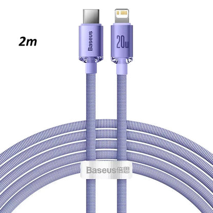 Baseus Crystal Shine 20W Fast Charging & Data Cable USB Type C to Lightning 20W