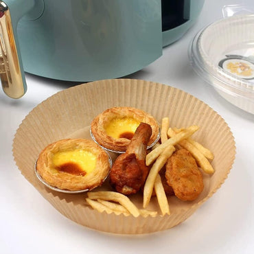 100Pcs/50pcs Food Grade Air Fryer Non-Stick (Fgaf ) Disposable Paper Liner 100 PCS for Frying Baking