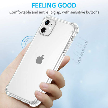 Transparent Soft Silicone Anti-Shock Bumper Case for IP 12 Series