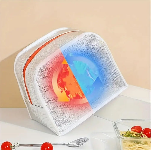 Portable Lunch Box Bag Cute Bento Pack Insulated with 3D Pattern