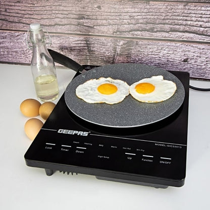 Geepas Digital Induction Cooker GIC33013, Advanced Infrared Cooking Technology with User-Friendly
