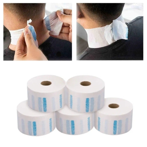 Neck Tape Disposable Barber Neck Paper Strips Roll 5 Pcs