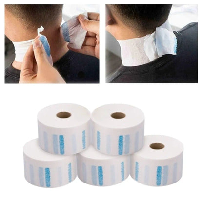 Neck Tape Disposable Barber Neck Paper Strips Roll 5 Pcs