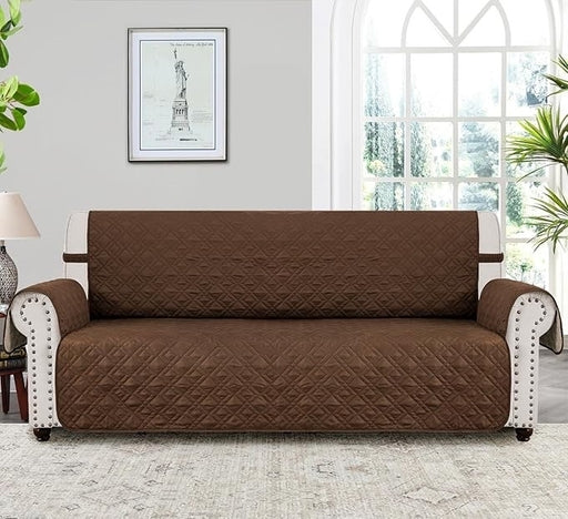Stylish Reversible Couch Cover for Double Seater, Durable Slipcover Protection for Pets & Kids