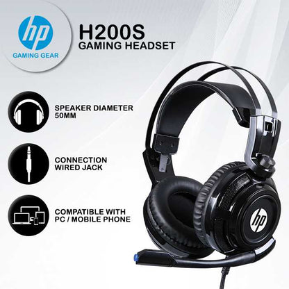 Original HP H200s Professional Gaming Headphone With Mic ( USB + 3.5mm )