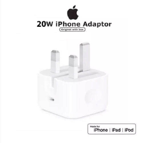 20W Fast Charger with USB-C to Lightning Cable – QC 3.0 Compatible