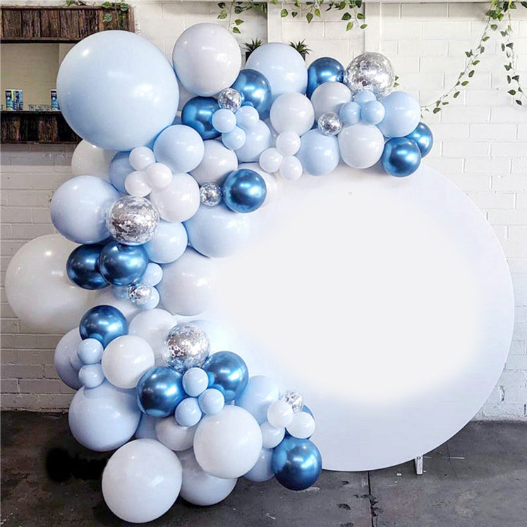 FREE 12 PCS 3D BUTTERFLY WITH Complete Set 104-Piece Premium Blue Balloon Garland Kit for Party Decoration, Unisex Balloon Arch Set for All Ages