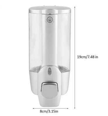 Shampoo Dispenser Wall Mounted Shower Liquid Dispenser Container for Bathroom Toilet