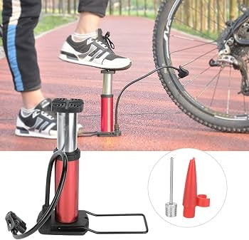 Foot Pump Cycling Pedal Air Inflator Car Bike Football Balloons Accessories