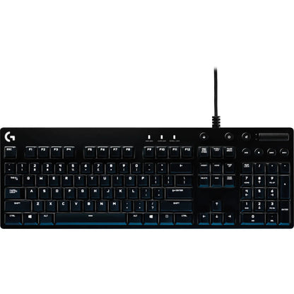 Logitech G610 Orion Blue Wired Gaming Mechanical Keyboard Monochrome Backlight Blue Switches - Black