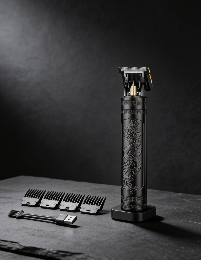 Dragon Vintage T9 Professional Hair Trimmer Cordless | Men's Beard Clipper & Grooming Set