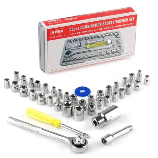 40 Pcs Combination Socket Wrench Set