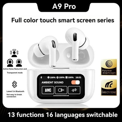 JBL a9 Pro Airpods Pro Wireless Earbuds (a Grade) with Full Touch Screen Case ANC ENC