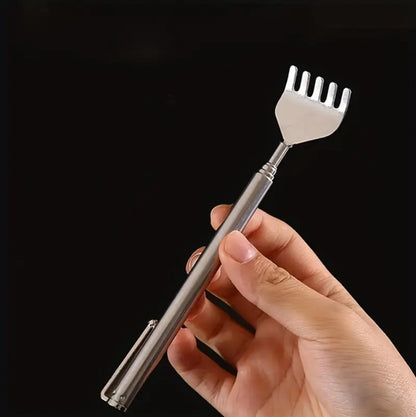 Retractable Back Scratcher Claw – Anti-Itch Telescoping Tool with Metal Shaft and PVC Grip