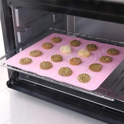 Non-Stick Silicon Rolling Baking Sheet Mat with Measurements [.40*50]