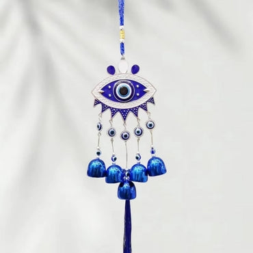 Bells Wind Chimes for Home Positive Energy, Evil Eye Hanging for Home, Evil Eye Home Decor Items