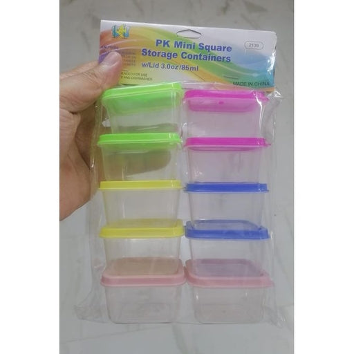 Mini Squared Storage Containers (8 Pcs)