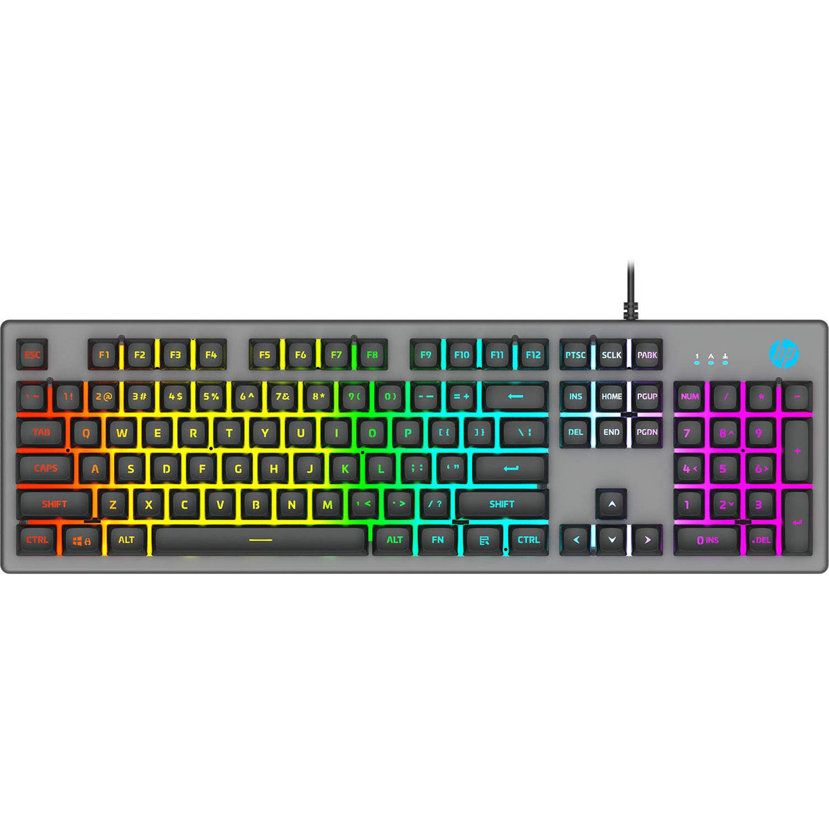 HP K500Y Backlit Membrane Wired Gaming Keyboard