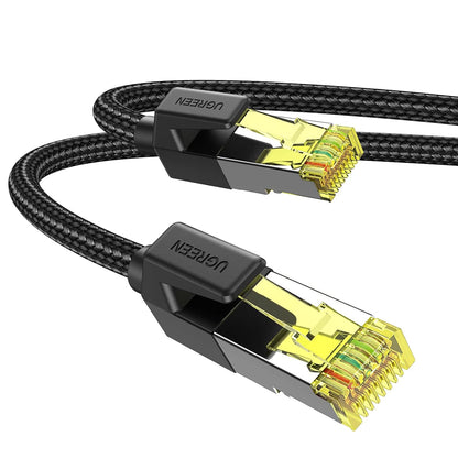 UGREEN Cat 7 Ethernet Cable 15M High Speed Braided Internet Cord Cat7 RJ45 Shielded Indoor Heavy Duty LAN Network Cables Comp