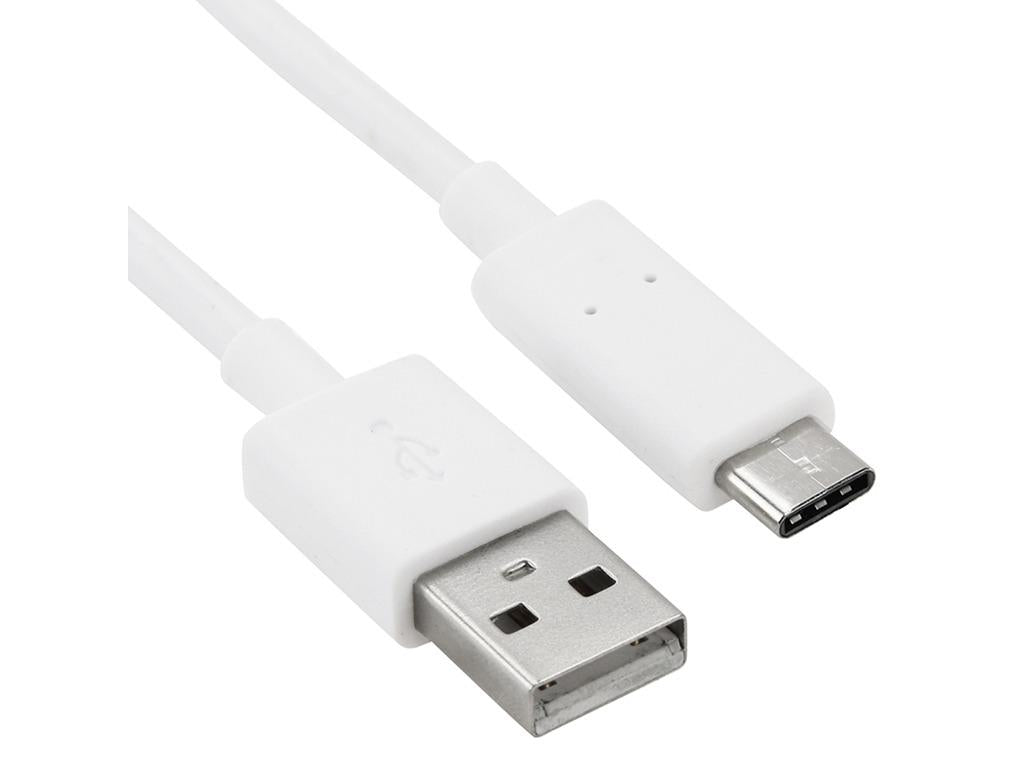 Fast Charge Type-C Cable White Colour Efficient Fast Charging 1M