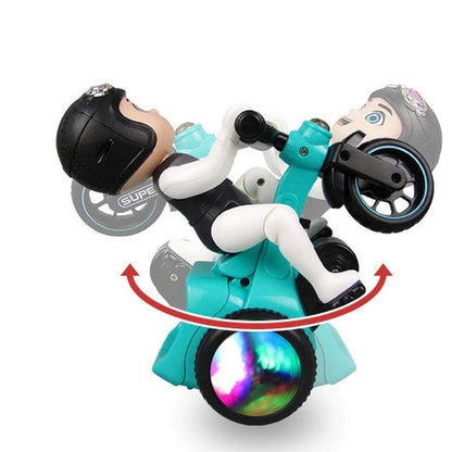 Toddler Toy 60 Degree Rotating Musical Tricycle Toy with Flashing Light