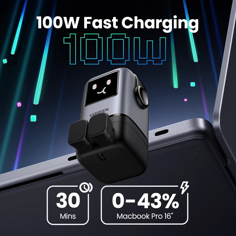UGREEN 100W Uno 4-Port GaN Fast Charger UK – X688 - 45648B