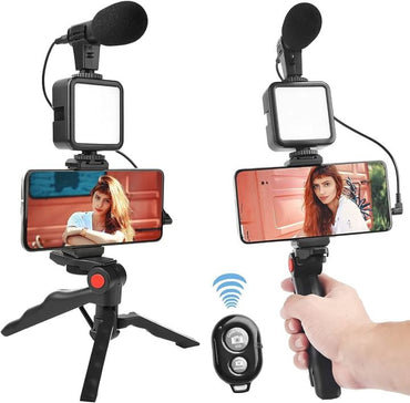 Video Making Vlog Tripod Kit AY-49 Video Making Vlog Tripod Kit with Microphone