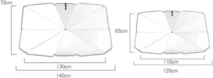 Car Sun Shade Parasol, Windshield, Foldable, Easy Installation, Easy Storage