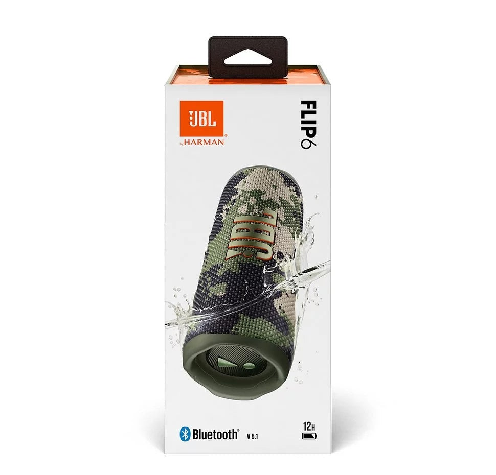 JBL Flip 6 - Portable Bluetooth Speaker, powerful sound and deep bass, IPX7 waterproof, 12 hours of playtime, JBL Party Boost