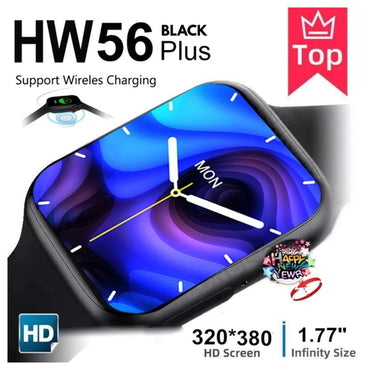 Wireless Charging Make Call Double Button Custom Dial HW56 Plus Smart Watch Series 7 Smartwatch