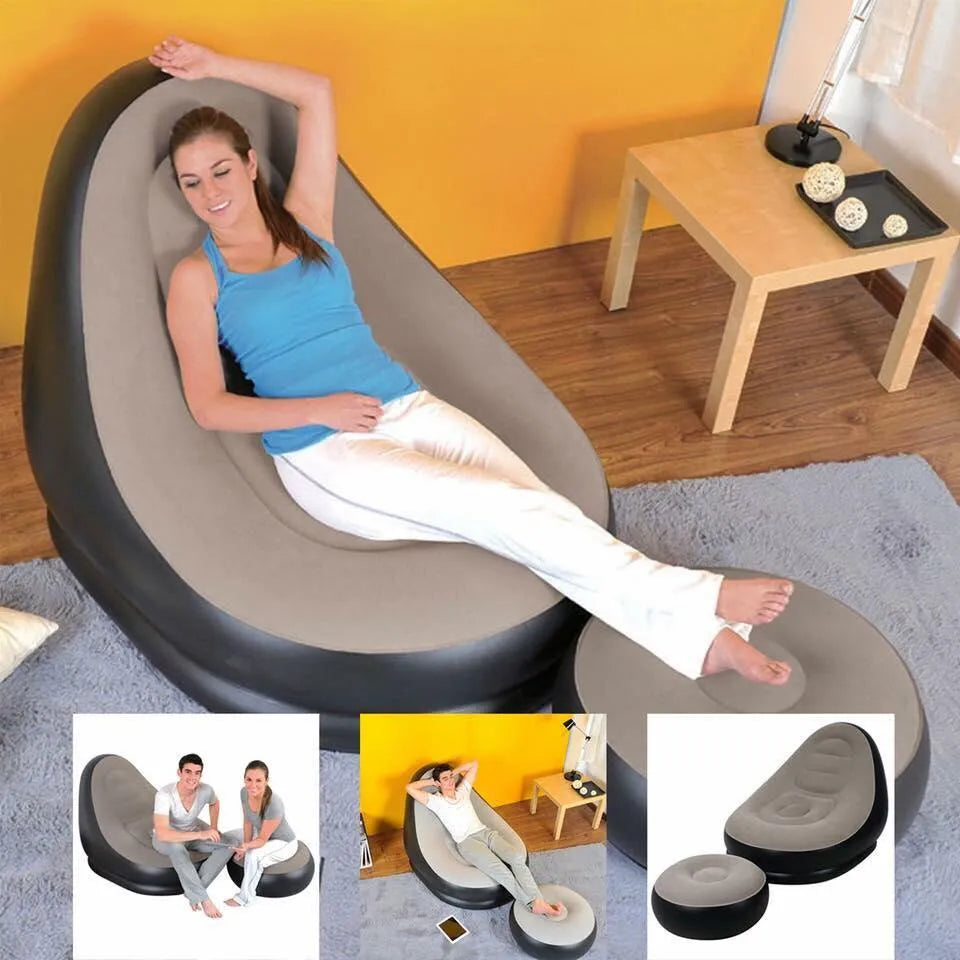 Portable Air Flocking Fast Inflatable Lazy Sofa SMT