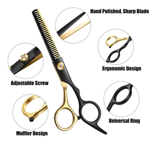 Precision Hair Styling Shears: Right-Handed, Texturizing & Cutting Scissors for All Hair Types