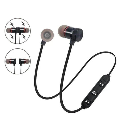 Sport Bluetooth Wireless Magnetic Sports Earphone with Mic, 6Months Warranty