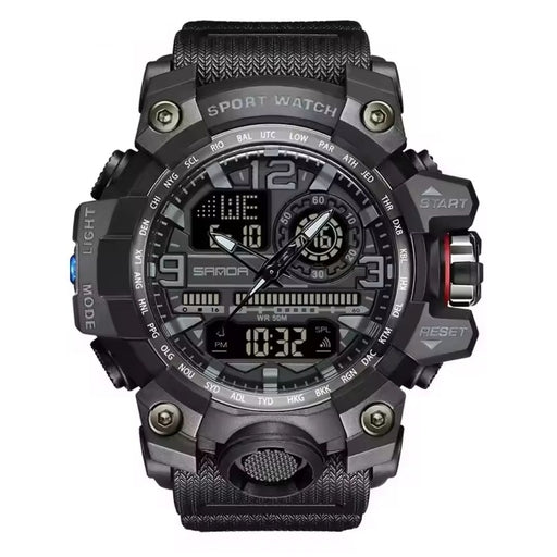 Sport Watch Waterproof S-Sport Watch 4 Colours Piaoma Dual Time