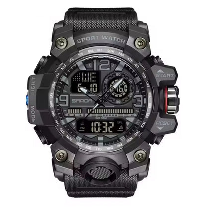 Sport Watch Waterproof S-Sport Watch 4 Colours Piaoma Dual Time