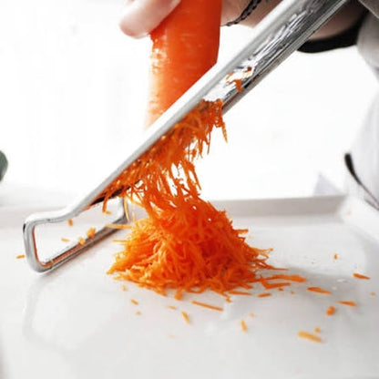 Stainless Steel 3-Way Vegetable Grater & Hand-Held Cutter