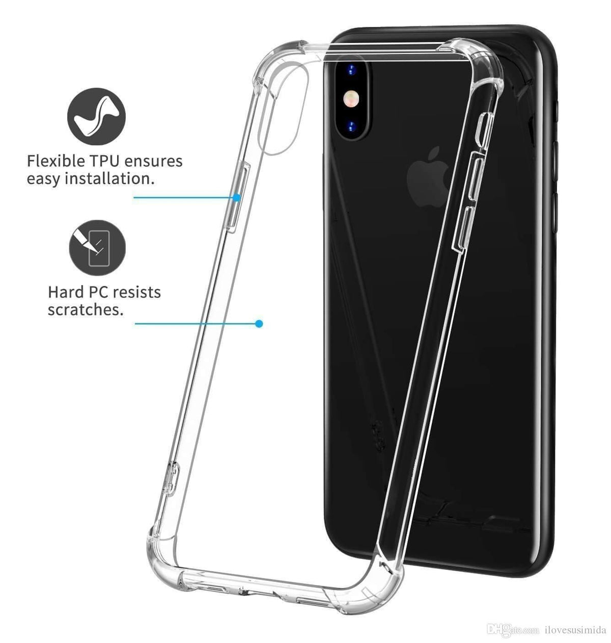 Samsung S10 Airbag Bumper Shockproof Hard Clear Transparent Case