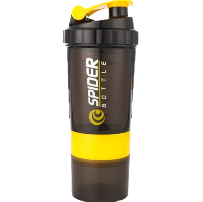 Spider Protein Shaker | Gym Shaker 550Ml with 2 Storage Extra Compartment for Gym