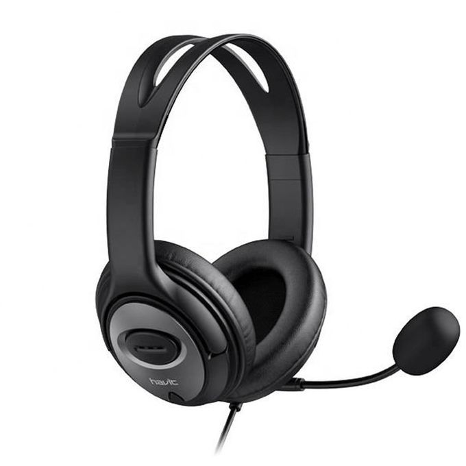 Havit H206d Double Plug 3.5mm Stereo With Mic Headphone