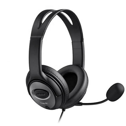 Havit H206d Double Plug 3.5mm Stereo With Mic Headphone