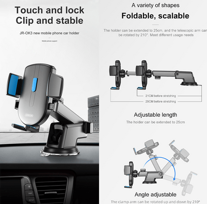 JOYROOM JR-OK3 Car Dashboard Phone Bracket Mount - Black