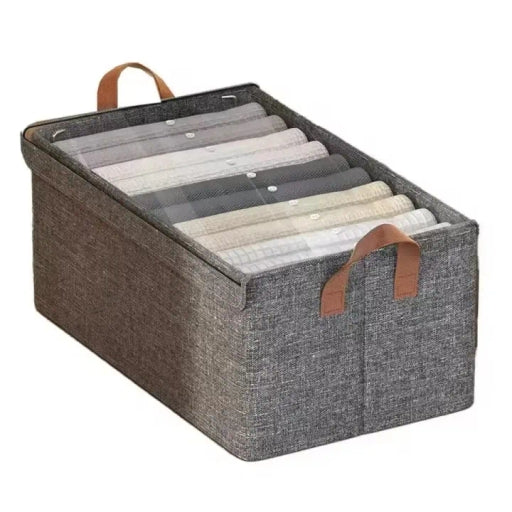 MULTI-PURPOSE FOLDABLE POLYESTER ORGANIZER BOX with LID