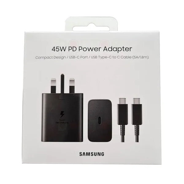 Samsung 45w PD Adapter With Type c To Type c Cable 1.8M